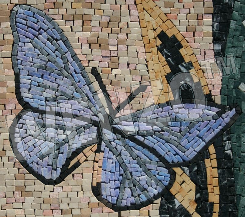 Mosaico AK018 Details mariposas 1