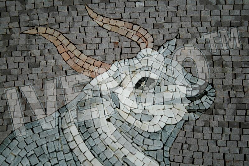 Mosaico FK020 Details signo del zodiaco tauro 1