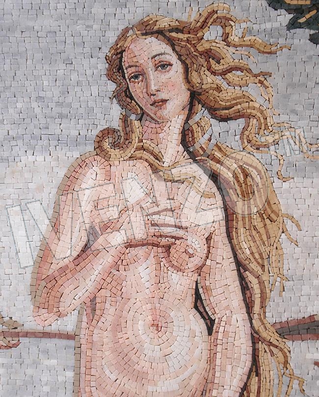 Mosaico FK029 Details Botticelli: El nacimiento de Venus 1