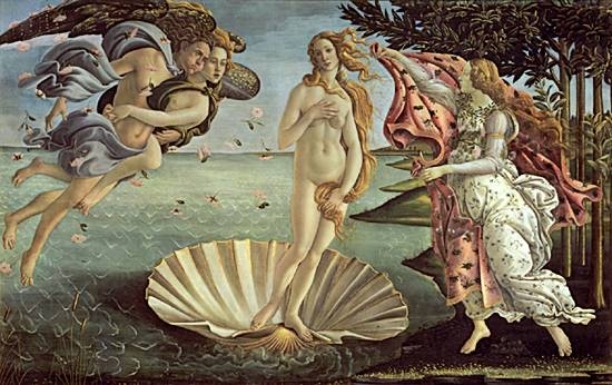 Mosaico FK029 Details Botticelli: El nacimiento de Venus 3