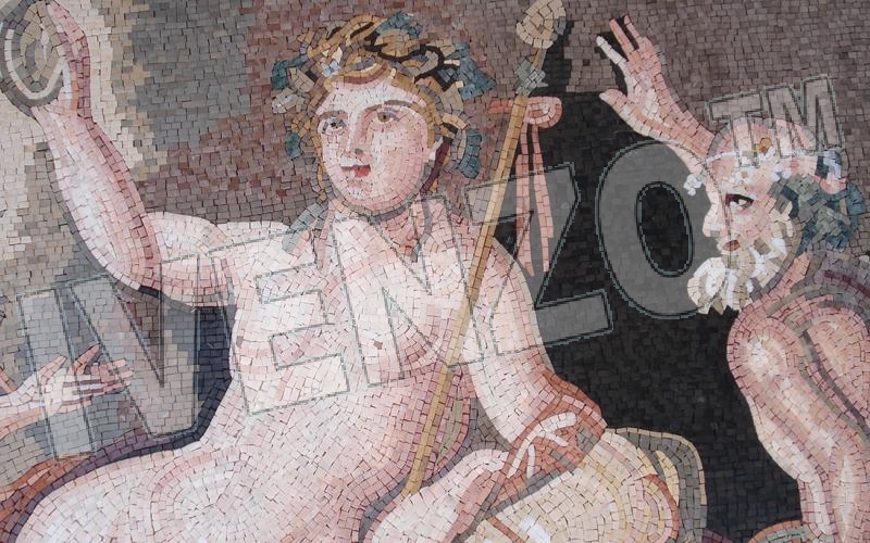 Mosaico FK083 Details Heracles y Dioniso 3