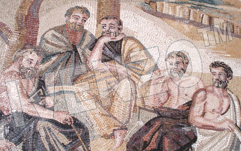 Mosaico FK097 Details Platón y la Academia de Atenas 2