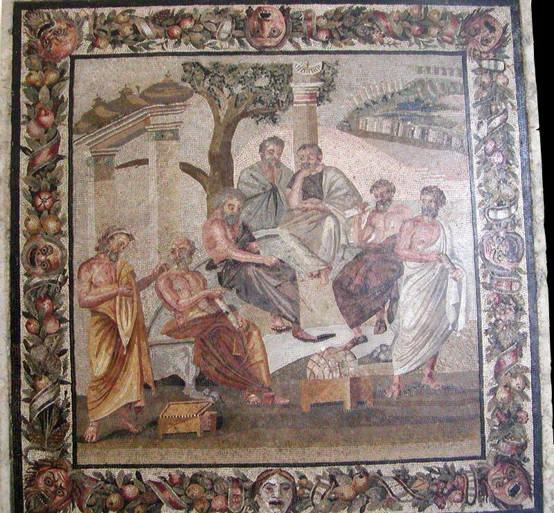 Mosaico FK097 Details Platón y la Academia de Atenas 3