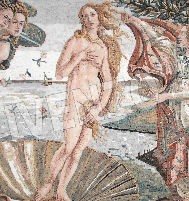 Mosaico FK101 Details Botticelli: El nacimiento de Venus 1