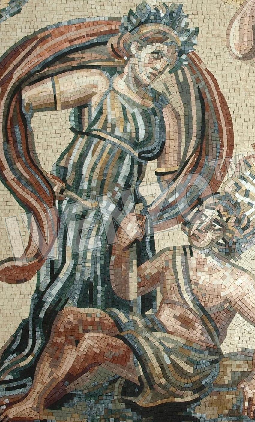 Mosaico FK118 Details Dionisos y los indios 1