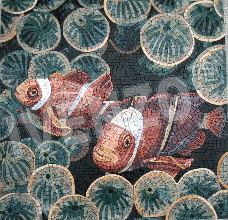 Mosaico AK036 pez payaso