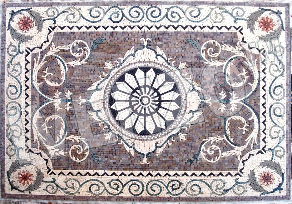 Mosaico CK004 alfombra de mármol