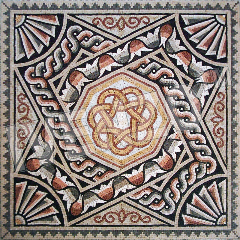 Mosaico CK037 alfombra romano