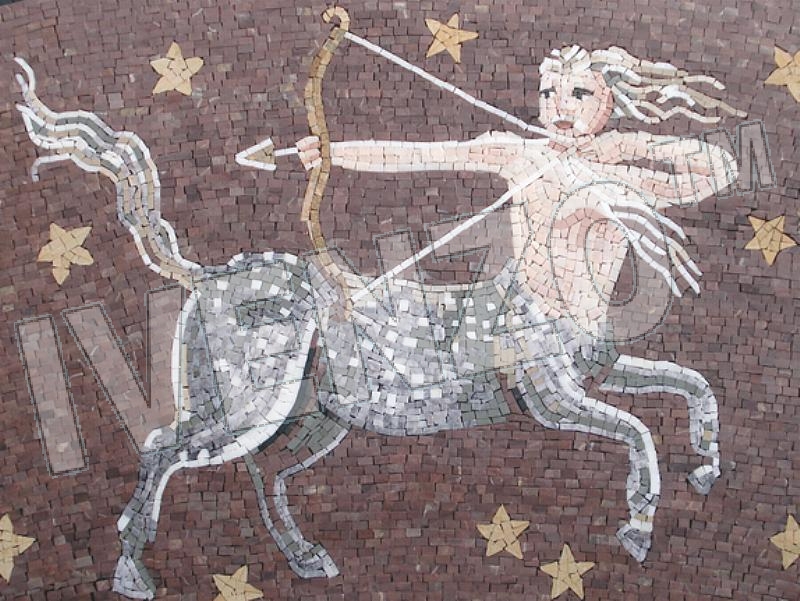 Mosaico FK015 signo del zodiaco sagitario
