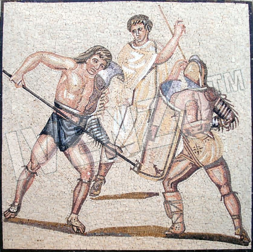 Mosaico FK044 Gladiadores de Nennig