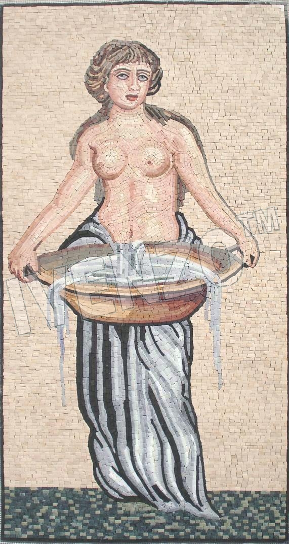 Mosaico FK047 Mujer con lavabo