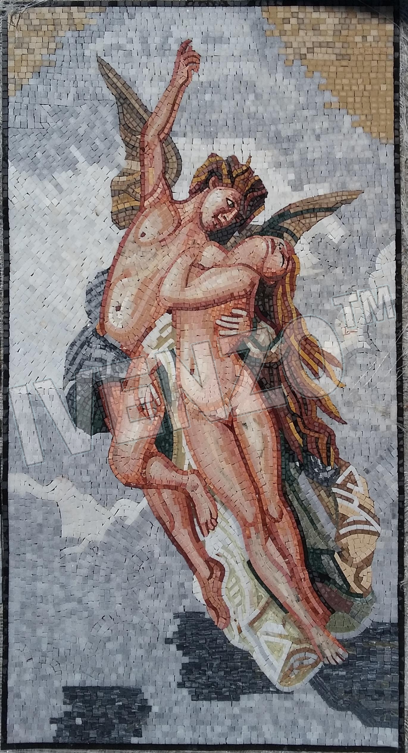 Mosaico FK057 Bouguereau: Psique y Cupido