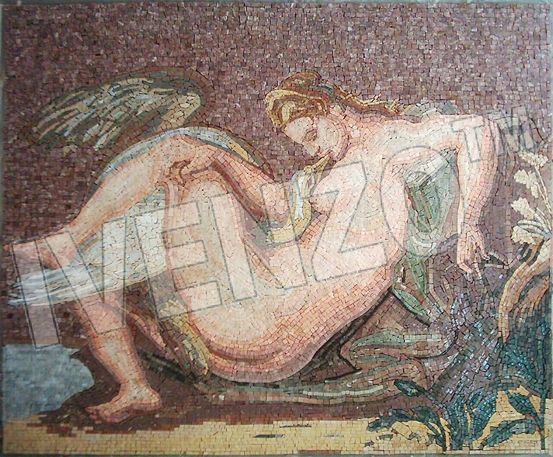 Mosaico FK064 Rubens: Leda y el cisne