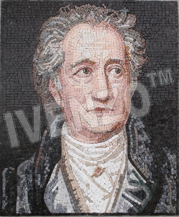Mosaico FK076 Retrato de Johann Wolfgang von Goethe