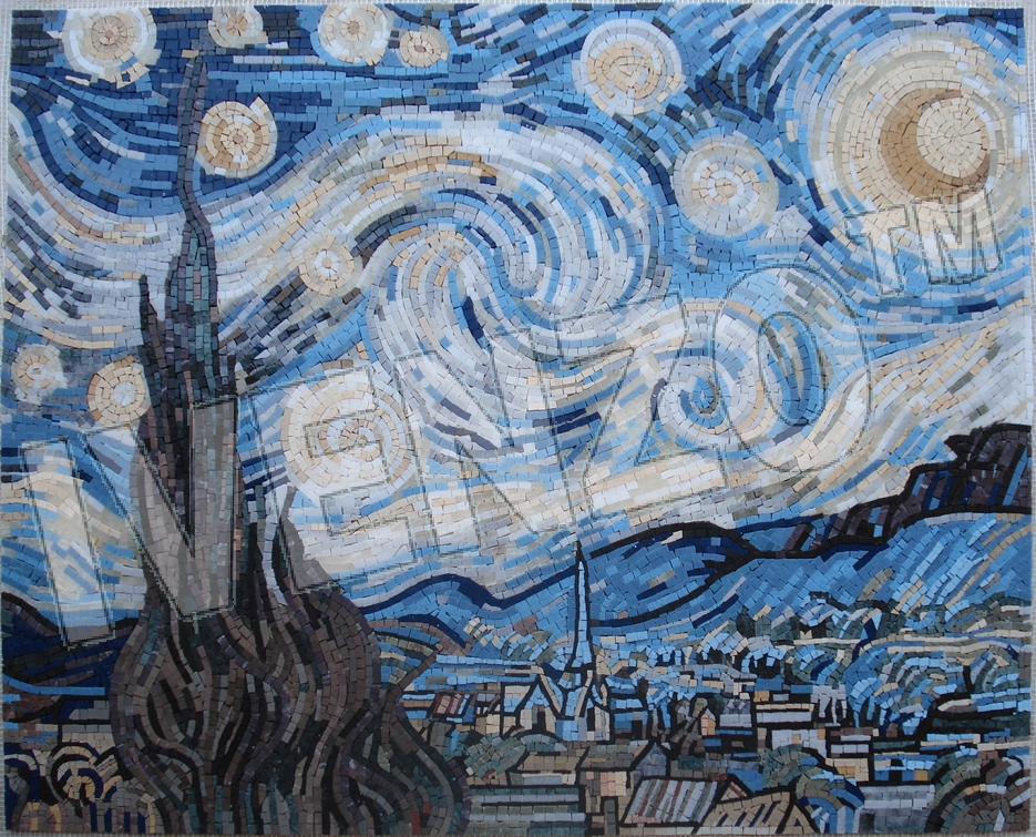 Mosaico FK080 Van Gogh: Noche estrellada