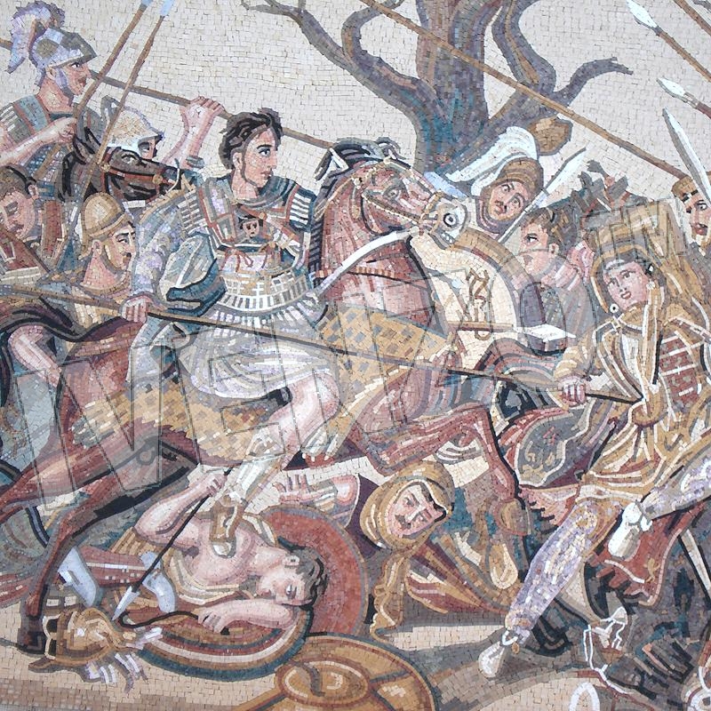 Mosaico FK081 Alejandro Batalla de Issos