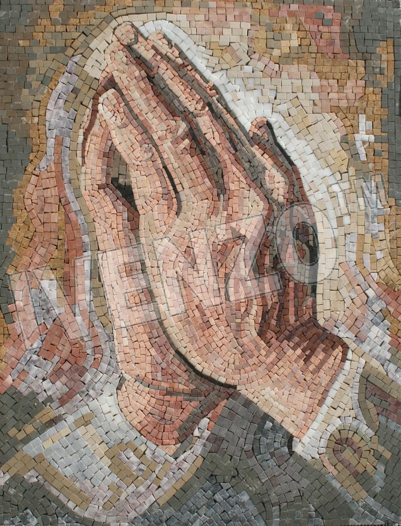 Mosaico FK088 Alberto Durero: Estudio de manos