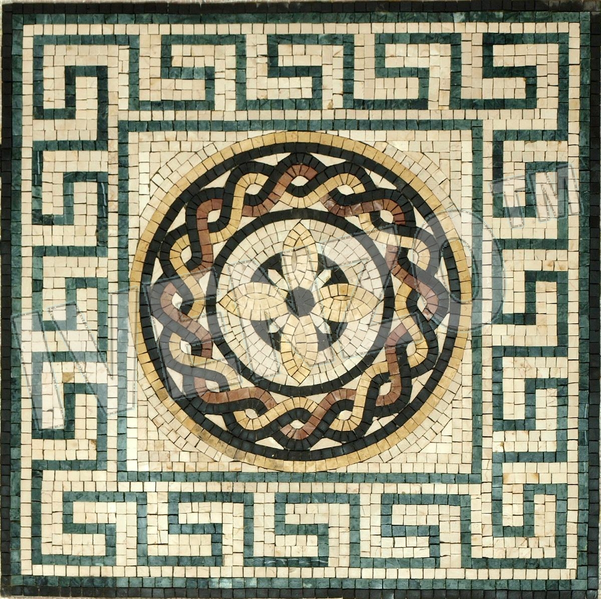 Mosaico GK003 Griega-romana medallón