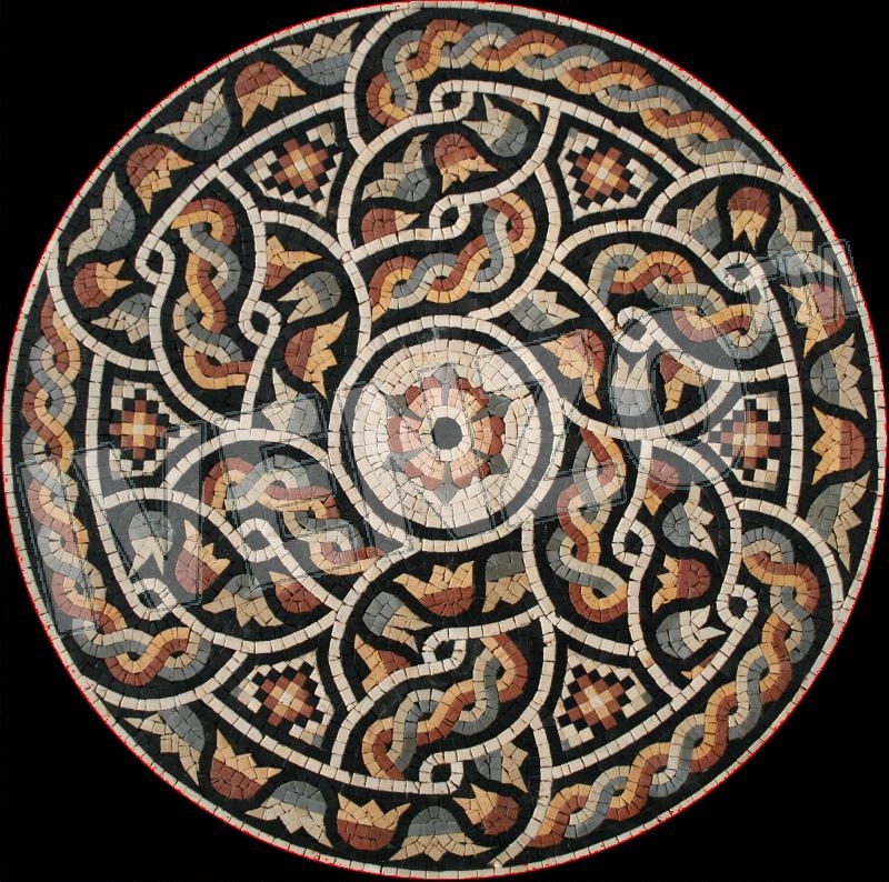 Mosaico MK055 medallón romano