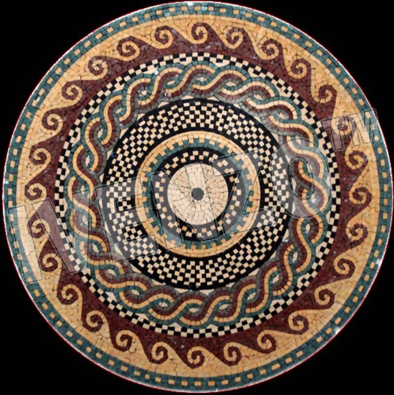 Mosaico MK064 griega-romana medallón