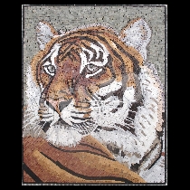 Mosaico cabeza de tigre