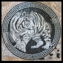 Mosaico tigre blanco