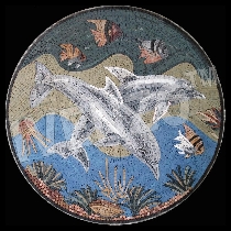 Mosaico delfines