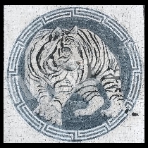 Mosaico tigre blanco