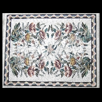 Mosaico alfombra de brillantes