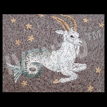 Mosaico signo del zodíaco capricornio
