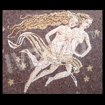 Mosaico signo del zodiaco géminis