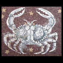 Mosaico signo del zodíaco cáncer