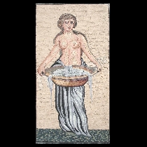 Mosaico Mujer con lavabo