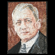 Mosaico Retrato Franz Oppenheimer
