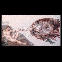 Mosaico Creación de Adán de Miguel Ángel