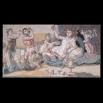 Mosaico Heracles y Dioniso