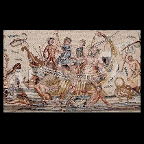 Mosaico Dionisio volvió los piratas