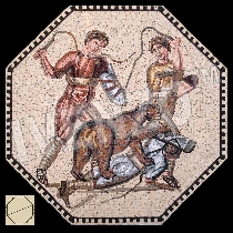 Mosaico Lucha con el oso