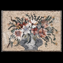 Mosaico Flores en el florero