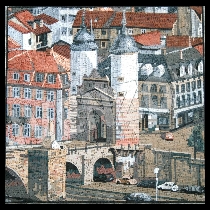 Mosaico Panorama parte de Heidelberg