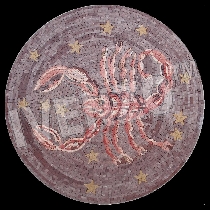 Mosaico signo del zodíaco escorpio