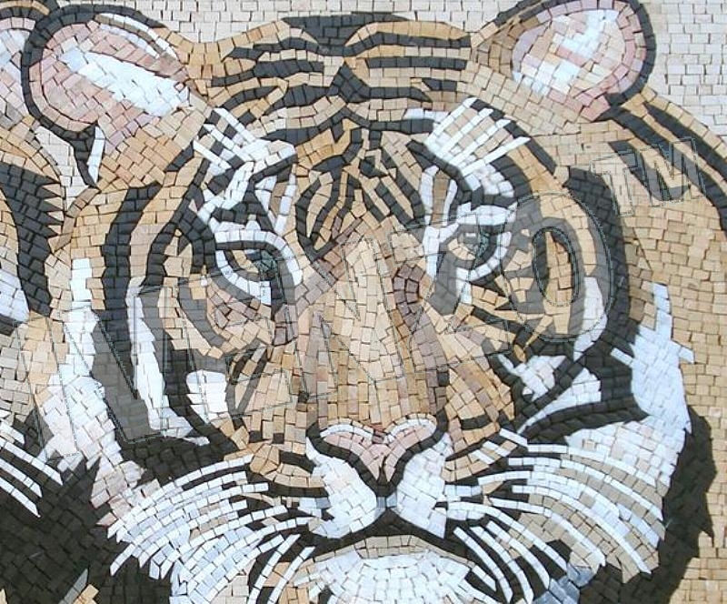 Mosaico AK017 Details tigre 2