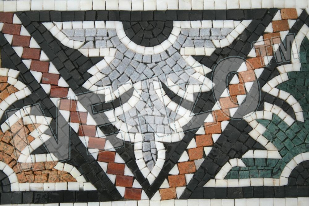 Mosaico BK006 Details bordura del Monasterio Goess, Austria 2