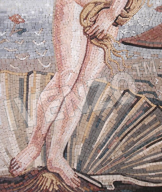 Mosaico FK029 Details Botticelli: El nacimiento de Venus 2
