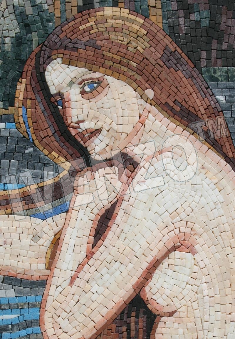 Mosaico FK055 Details Waterhouse: Sirena 1