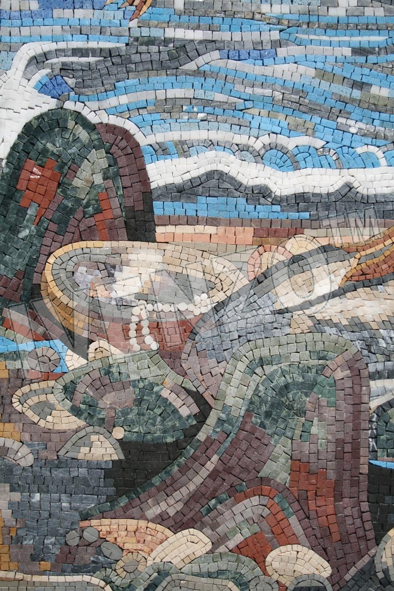 Mosaico FK055 Details Waterhouse: Sirena 2