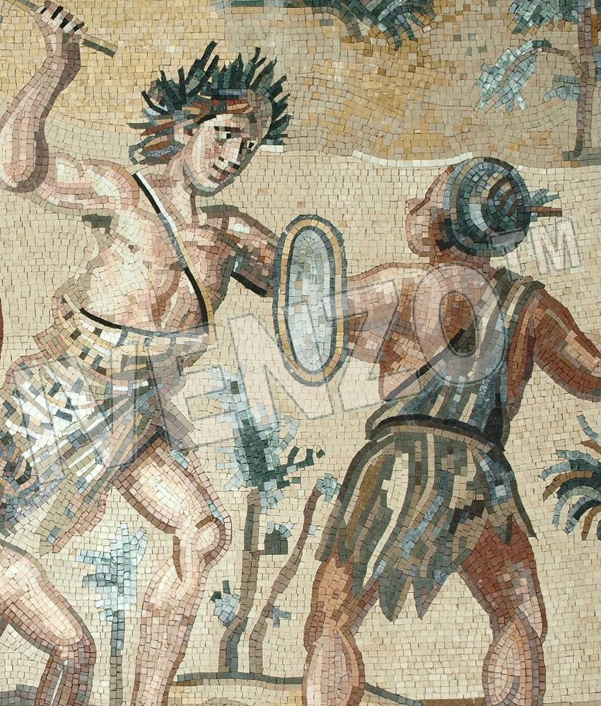 Mosaico FK118 Details Dionisos y los indios 2
