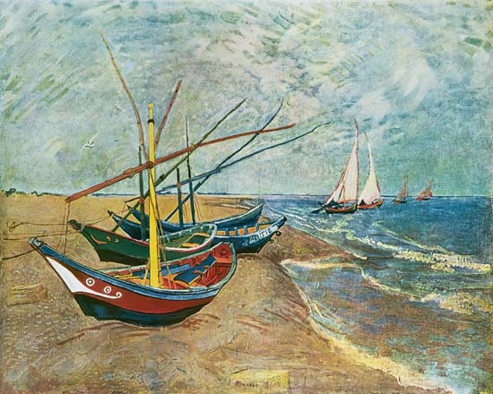 Mosaico GE250 Details Vincent van Gogh: Barcos en la playa 1