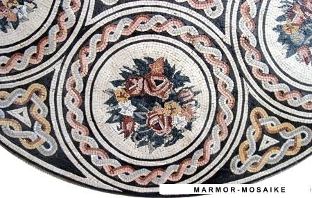 Mosaico MD153 Details medallón de flores 3