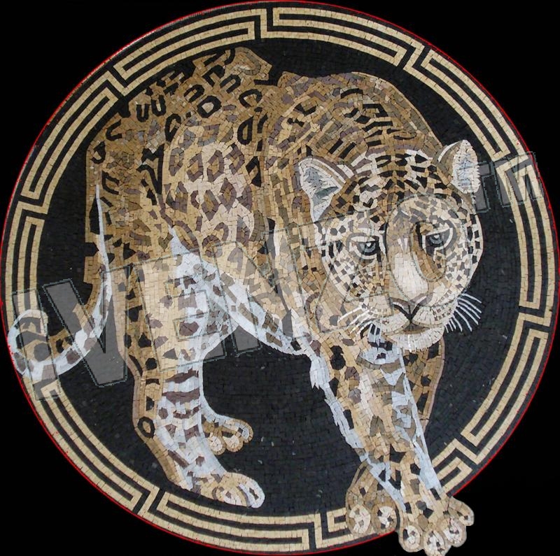 Mosaico AK023 leopardo